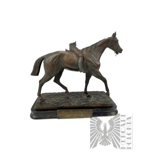 Pre-war zinc figure of a horseman Landsberg 1873