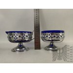 Creamer &amp; Sugar Bowl Plater with Glass