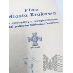 IIRP - Przedwojenny Plan Miasta Kraków 1939 - Krzyż Legionowy