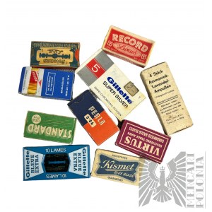 Vintage Set of razor blades and packaging