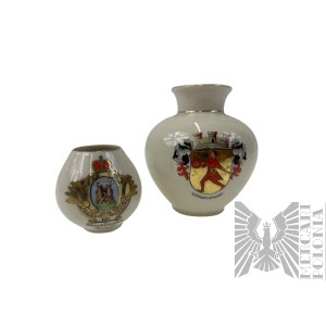 Dwa wazoniki porcelanowe Wilhelmshaven Karlshofen