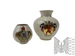 Two porcelain vases Wilhelmshaven Karlshofen