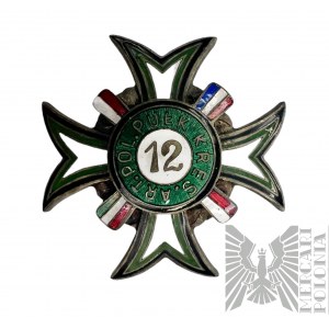 Odznak 12. hraničářského polního dělostřeleckého pluku - kopie