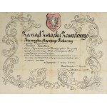 Dyplom Zarząd Związku Zawodowego Przemysłu Mącznego Piekarzy Żyrardów 1919