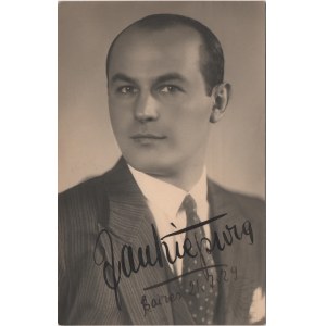 Jan Kiepura (1902-1966), autografná fotografia 1929