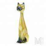Vintage 1960er Porzellan Siamesische Katze Jema Niederlande
