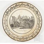 Pár talířů z 19. století s knížetem Josefem Poniatowským