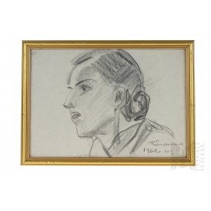 Romuald Smorczewski (1901-1962), Profil einer Frau, 1962