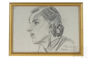 Romuald Smorczewski (1901-1962), Profil Kobiety, 1962 Rok