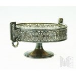 Fraget Warsaw - Silver-plated platter with glass insert