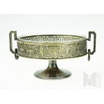 Fraget Warsaw - Silver-plated platter with glass insert