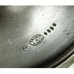Fraget Warsaw - Silver-plated platter with glass insert