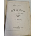 MICKIEWICZ Adam - PAN TADEUSZ Lwów 1878 Ilustracje ANDRIOLLI Folio