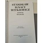 WITKIEWICZ Stanisław I. - JEDYNE WYJŚCIE Wydanie 1 krytyczne