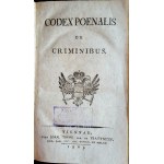 CODEX POENALIS DE CRIMINIBUS.[PRAWO KRYMINALNE AUSTRYIACKIE]