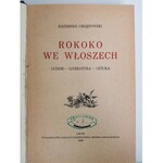 CHŁĘDOWSKI Kazimierz - ROKOKO WE WŁOSZECH Wyd. 1939
