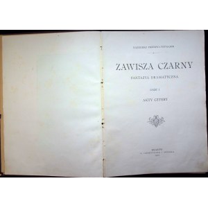 PRZERWA-TETMAJER KAZIMIERZ - ZAWISZA CZARNY Wyd.1901 Ilustracje