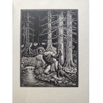 ŻEROMSKI Stefan - PUSZCZA JODŁOWA Reprint from 1926 Woodcuts SKOCZYLASA