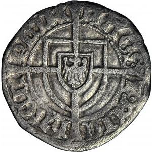 RRR-, Zakon Krzyżacki, Küchmeister von Sternberg 1414-1422, Szeląg napis od 1/4 otoku