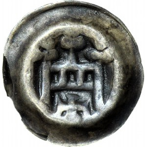 R-, Zakon Krzyżacki, Brakteat brama ze strzelnicami 1327-1338
