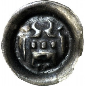 R-, Zakon Krzyżacki, Brakteat brama ze strzelnicami 1327-1338