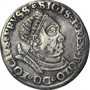 RR-, Zygmunt I Stary, Trojak 1530, Toruń, T.18mk, R5