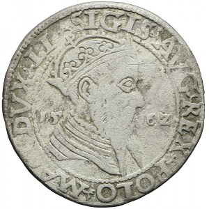 R-, Zygmunt II August, Trojak 1562, Wilno, R3