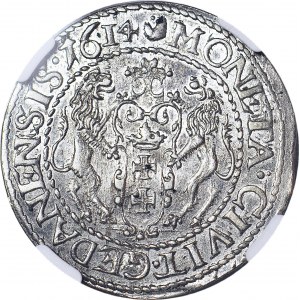 R-, Zygmunt III Waza, Ort 1614 (mała 14, D:G), Gdańsk, menniczy, R3