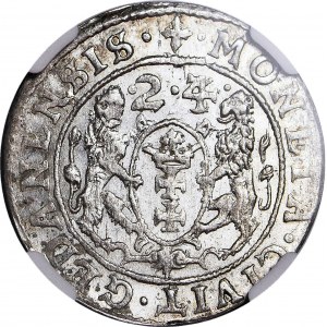 RRR-, Zygmunt III Waza, Ort Gdańsk 1624/3, (jednokropki .M.) NIENOTOWANY