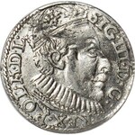 RR-, Zygmunt III Waza, Trojak 1588, Olkusz, duża głowa, R3