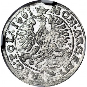 RR-, Jan Kazimierz, 3 krajcary Opole 1661, rzadkość