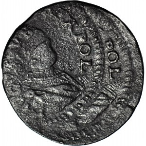 R-, August III Sas, Grosz 1754H, podwójne bicie