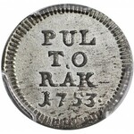 R-, August III Sas, Półtorak, PULTORAK 1753, Lipsk, R3