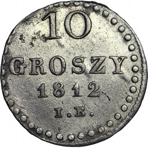 Księstwo Warszawskie, 10 groszy 1812