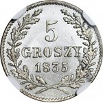 Wolne Miasto Kraków, 5 groszy 1835, wspaniałe
