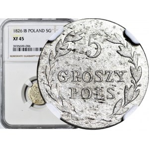 R-, Królestwo Polskie, 5 groszy 1826 IB