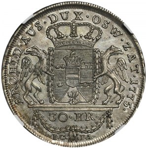 Księstwo Oświęcimsko-Zatorskie, Maria Teresa, 30 krajcarów 1775, Wiedeń, R2
