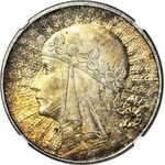 10 złotych 1932 b.zm. (Londyn), Głowa, mennicza