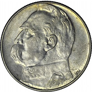 10 złotych 1934, Piłsudski, ORZEŁ STRZELECKI, ok. mennicze