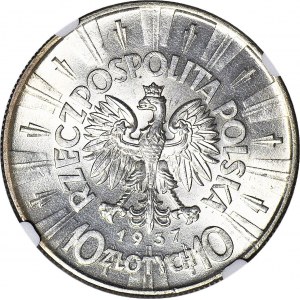 10 złotych 1937, Piłsudski, menniczy