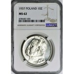 10 złotych 1937, Piłsudski, menniczy