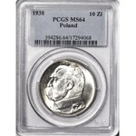 10 złotych 1938, Piłsudski, menniczy