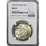 10 złotych 1939, Piłsudski, menniczy