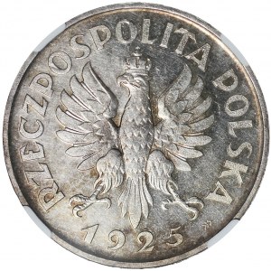 RR-, 5 złotych 1925, Konstytucja, 81 perełek, Warszawa, mennicza