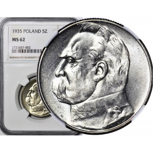 5 złotych 1935, Piłsudski, menniczy