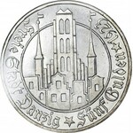 RR-, Wolne Miasto Gdańsk, 5 guldenów 1923, STEMPEL LUSTRZANY