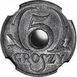 5 groszy 1939, mennicze, Okupacja