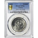 10 złotych 1959 duży Kopernik, PRÓBA, nikiel