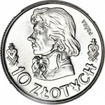 10 złotych 1960 Kościuszko, PRÓBA, nikiel