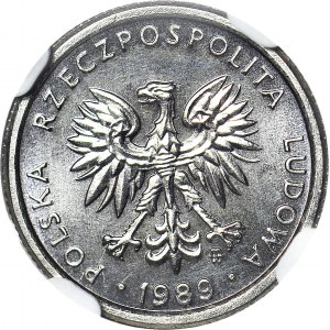 1 złoty 1989, PRÓBA, nikiel